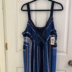 INC International Concepts Blue Maxi Dress